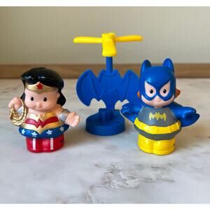 Fisher-Price DC Super Friends Wonder Woman and Batgirl w/ Batcopter Accessory